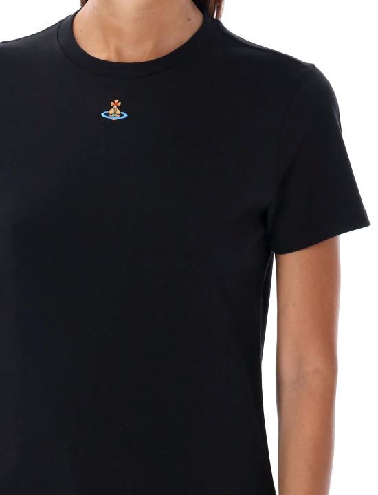 26SS 비비안웨스트우드 PERU 페루 ORB 반팔 티셔츠 3G010017J001MN401 BLACK - VIVIENNE WESTWOOD