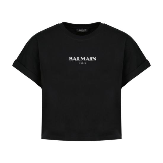 26SS 발망 반팔 티셔츠 FF2EE005BD36EAB BLACK