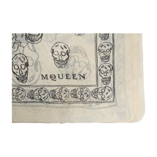 26SS 알렉산더 맥퀸 머플러/스카프 8575553052Q9260 WHITE - ALEXANDER MCQUEEN