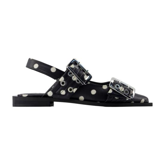 26SS 가니 플랫 슈즈 B1020104099 BLACK