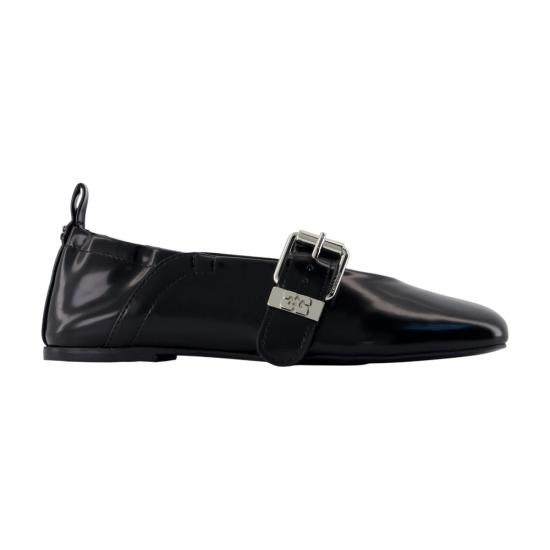 26SS 가니 플랫 슈즈 B1020054099 BLACK