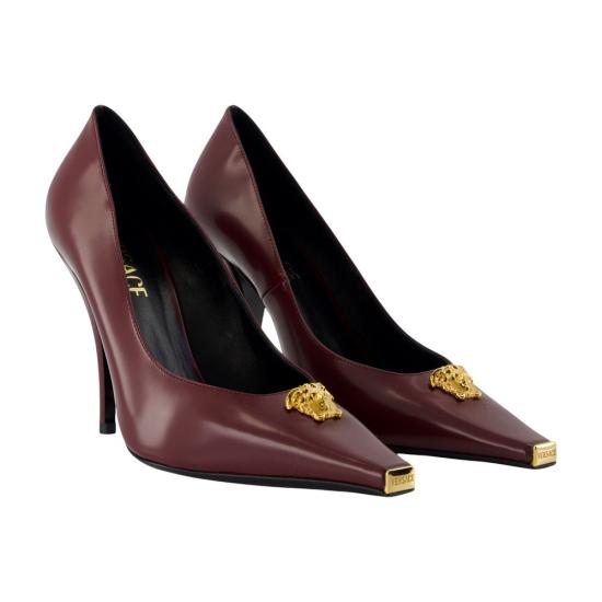 26SS 베르사체 힐/펌프스 10204671A148351RC3V BURGUNDY - VERSACE