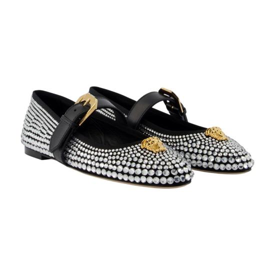 26SS 베르사체 플랫 슈즈 10217101A170262B30V BLACK - VERSACE