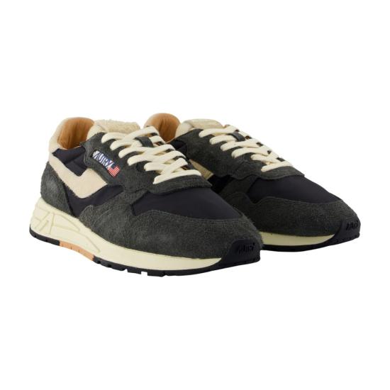 26SS 오트리 릴윈드 로우 나일론 스웨이드 스니커즈 WWLMUP04 BLACK - AUTRY