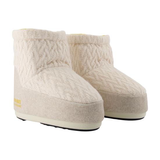 26SS 문부츠 아이콘 나일론 로우 부츠 80D1409750L032 WHITE - MOON BOOT