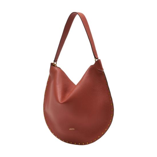 26SS 이자벨마랑 OSKAN 오스칸 문 숄더백 PP0200FAC3C22M11BR ORANGE - ISABEL MARANT