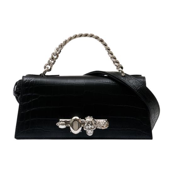 26SS 알렉산더 맥퀸 토트백 8661381HBT21000 BLACK