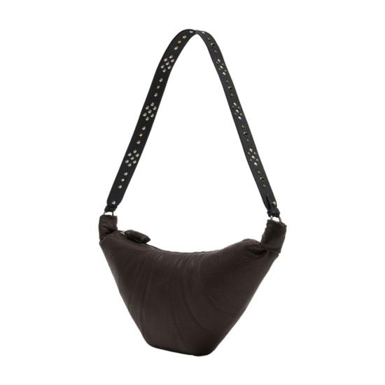 26SS 르메르 미디움 웨스턴 스터드 레더 크루아상 백 BG0208LL0137BR490 BROWN - LEMAIRE