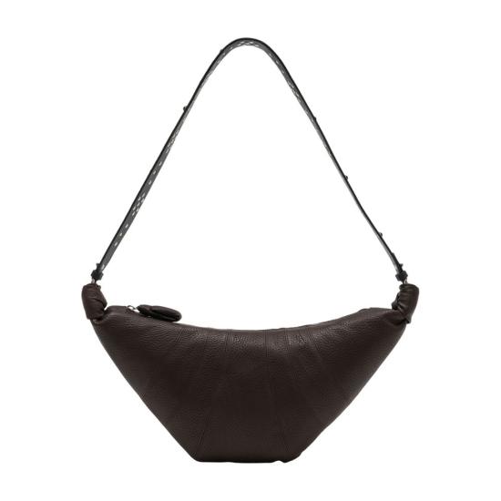 26SS 르메르 미디움 웨스턴 스터드 레더 크루아상 백 BG0208LL0137BR490 BROWN