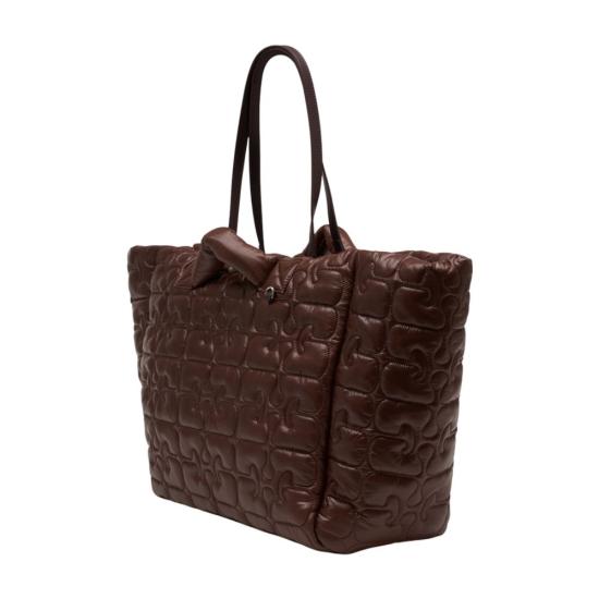 26SS 가니 퀼티드 리테크 XXL 토트백 B2080003979 BROWN - GANNI