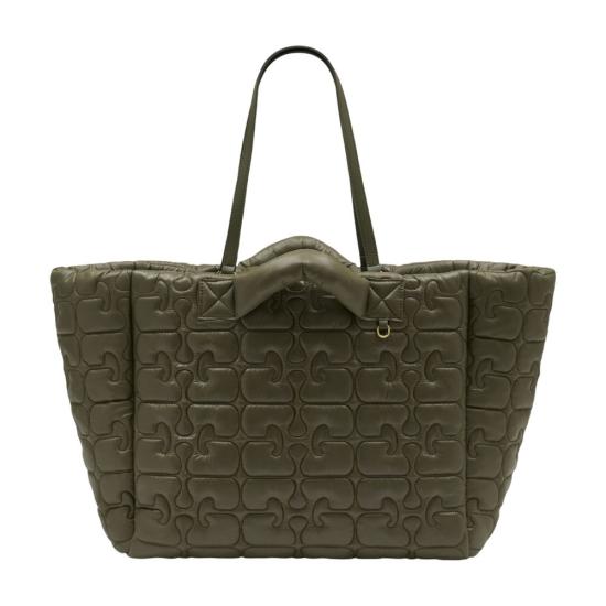 26SS 가니 퀼티드 리테크 XXL 토트백 B2080003861 GREEN