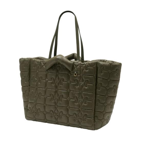 26SS 가니 퀼티드 리테크 XXL 토트백 B2080003861 GREEN - GANNI