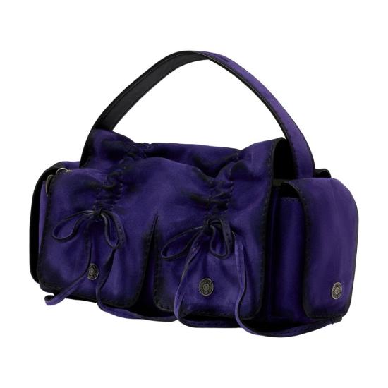 26SS 아크네 스튜디오 멀티포켓 스웨이드 숄더백 C10278ADE PURPLE - ACNE STUDIOS