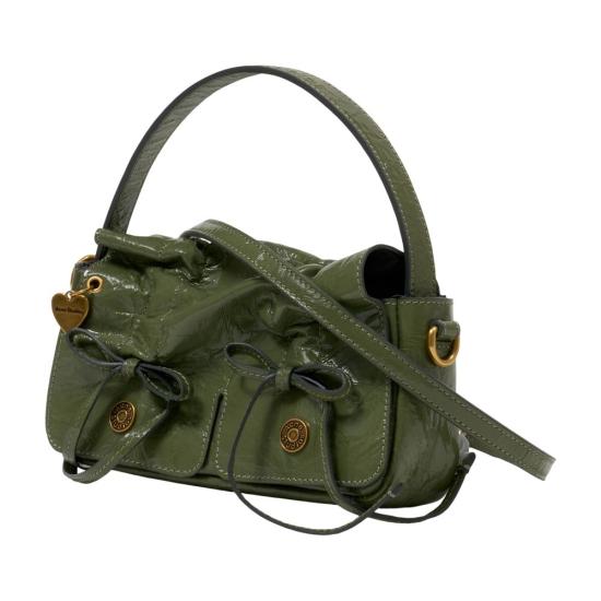 26SS 아크네 스튜디오 멀티포켓 마이크로 백 A10500DVX GREEN - ACNE STUDIOS