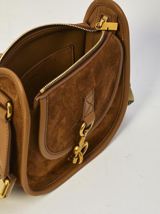26SS 버버리 미니 B 클립 메신저 백 8120200A3819 BROWN - BURBERRY