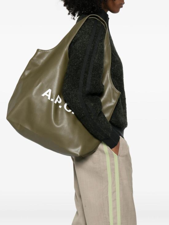 26SS 아페쎄 니논 토트백 PUAATM61565JAC KHAKI - A.P.C.