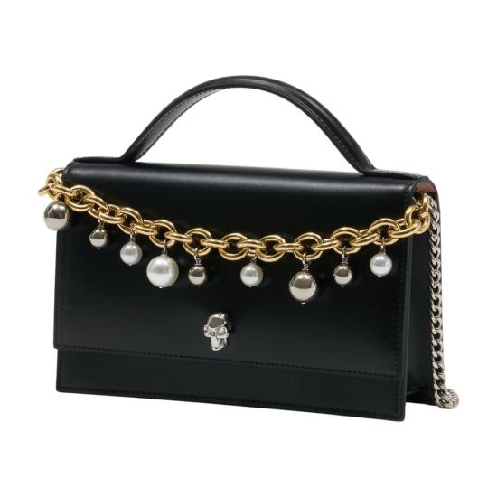 26SS 알렉산더 맥퀸 토트백 856330C8ZXX1000 BLACK - ALEXANDER MCQUEEN