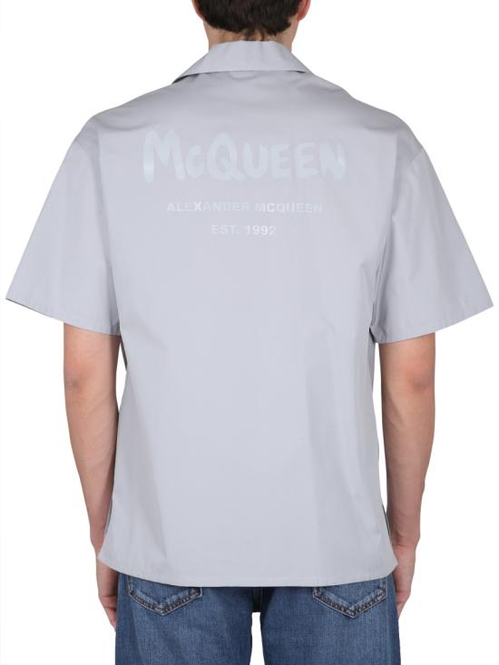  알렉산더 맥퀸 반팔 셔츠 735309 AZURE - ALEXANDER MCQUEEN