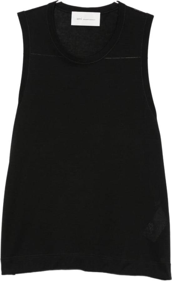 26SS 아미 민소매 티셔츠 HTP820JE0211001 BLACK