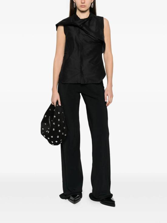 26SS 릭 오웬스 스트레이트 팬츠 RP01F6301CC09 Black - RICK OWENS