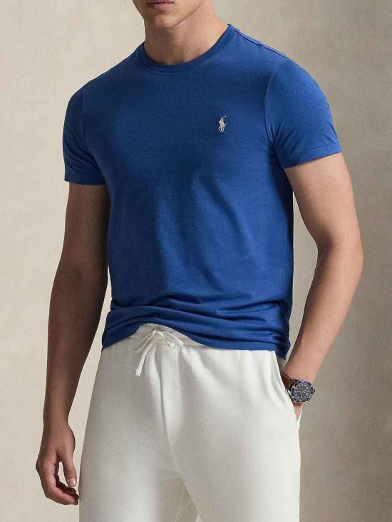 26SS 폴로 랄프로렌 포니로고 자수 반팔 티셔츠 710671438537 Light Blue - POLO RALPH LAUREN