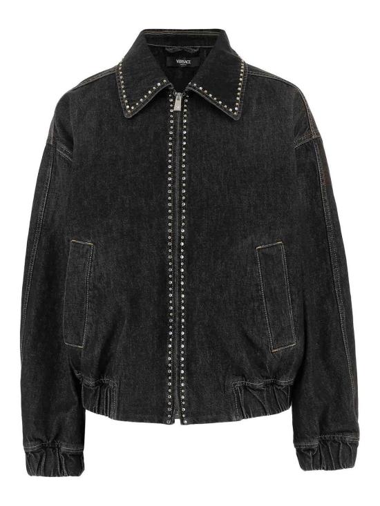 26SS 베르사체 데님 자켓 10230671A164771D040 Black