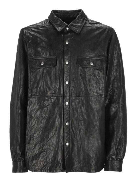 26SS 릭 오웬스 가죽 자켓 RU01F2729LBE09 Black