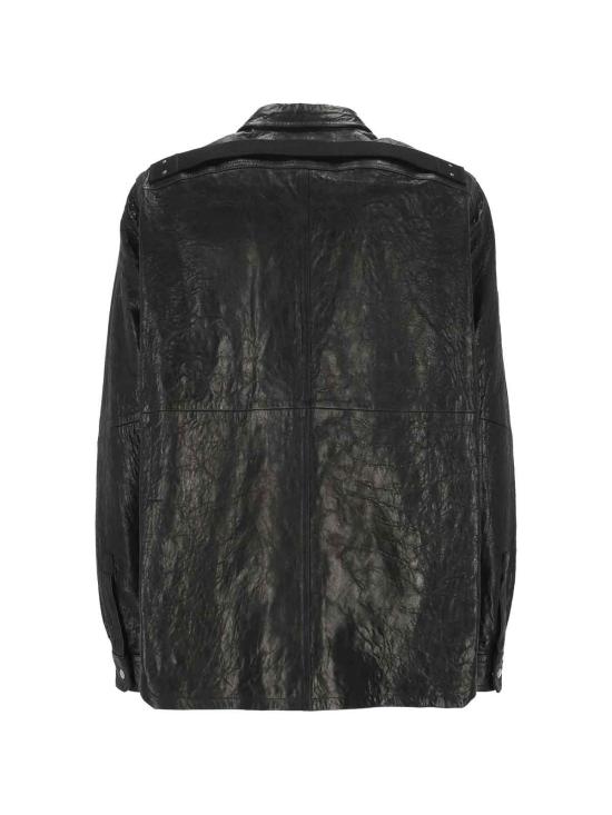 26SS 릭 오웬스 가죽 자켓 RU01F2729LBE09 Black - RICK OWENS