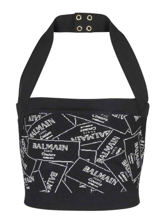 25SS 발망 민소매 티셔츠 EF1AA025KH86EAB Black