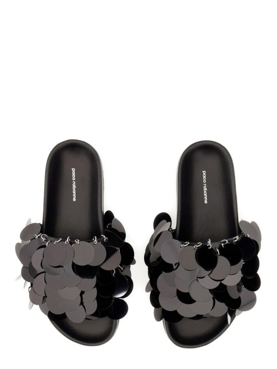  파코라반 뮬/슬리퍼 22AHH0094EMB008 BLACK - PACO RABANNE