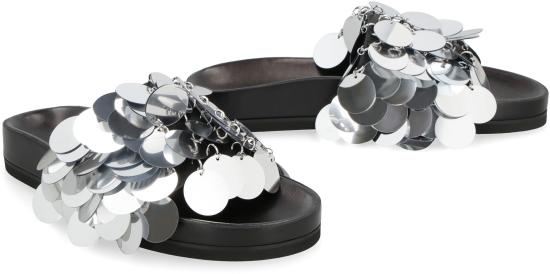  파코라반 뮬/슬리퍼 22AHH0094EMB009 SILVER - PACO RABANNE