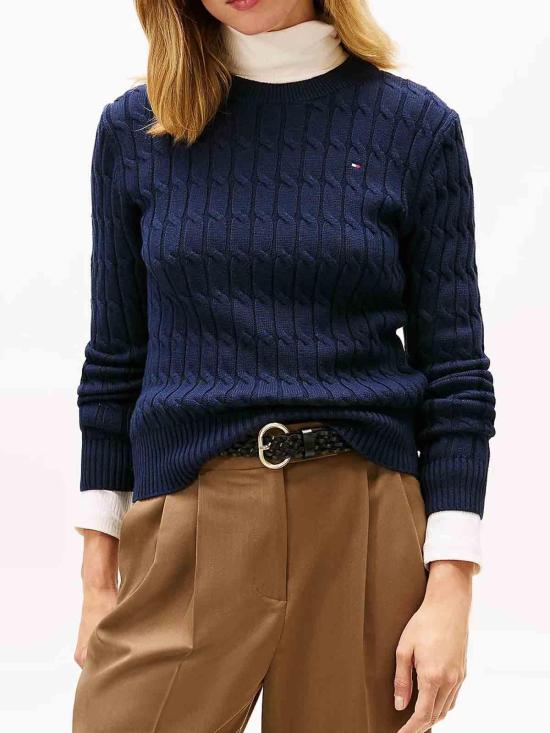 26SS 타미힐피거 스웨터 WW0WW47644C1G Dark Blue - TOMMY HILFIGER