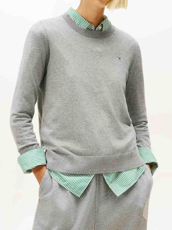 26SS 타미힐피거 스웨터 WW0WW44984P61 Grey - TOMMY HILFIGER
