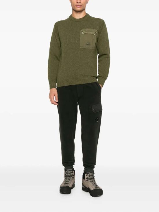 25FW 씨피 컴퍼니 스웨터 19CMKN244A110149M652 Green - C.P. COMPANY
