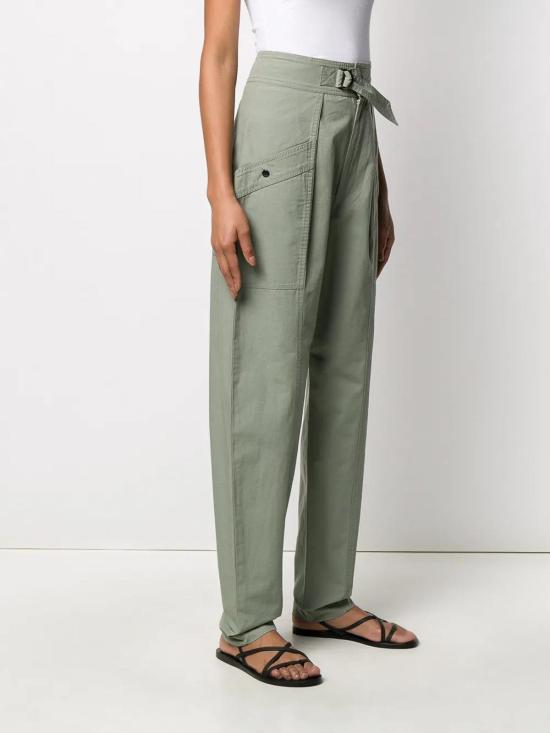  이자벨마랑에뚜왈 스트레이트 팬츠 PA152020P014E67 Green - ISABEL MARANT ETOILE