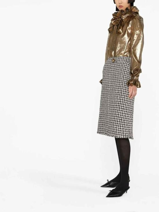  랑방 미디 스커트 RWST00145452A220210 Black - LANVIN