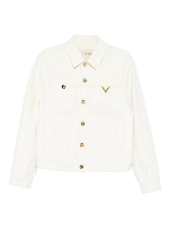 26SS 발렌티노 가라바니 V로고 데님 자켓 8V3DC14FB9WA03 Cream