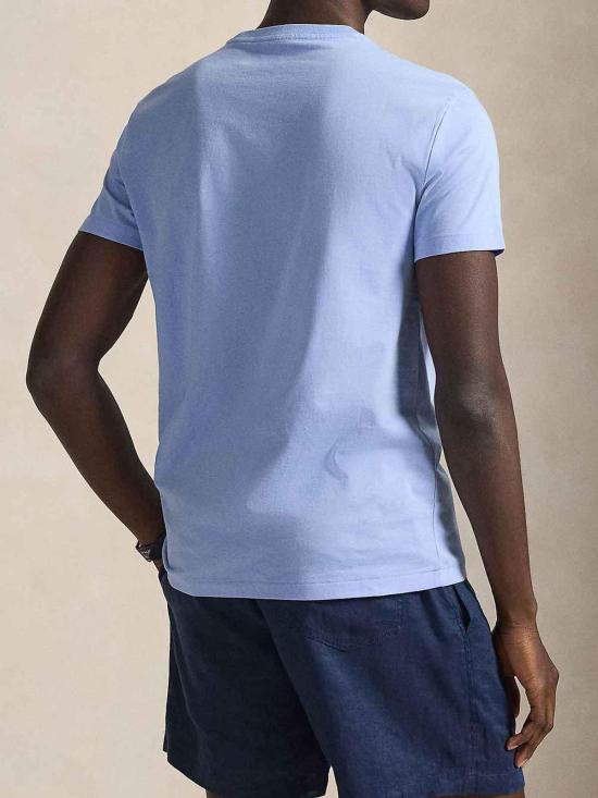 26SS 폴로 랄프로렌 포니로고 자수 반팔 티셔츠 710671438020 Blue - POLO RALPH LAUREN