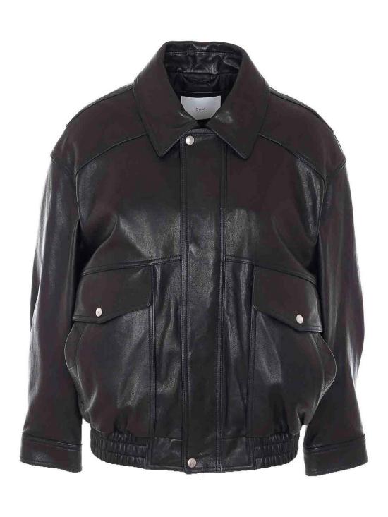 26SS 던스트 가죽 자켓 UDJU6A103BKBLACK Black