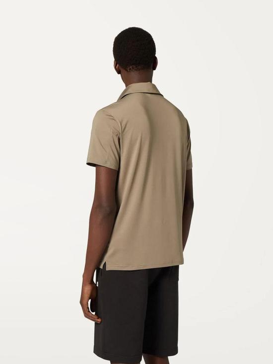  까웨 폴로 티셔츠 K71247WUOMOWG9 Beige - K-WAY