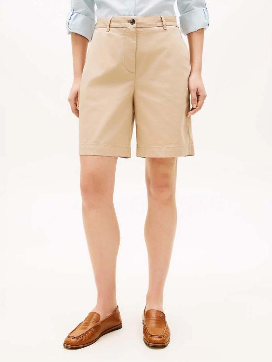 26SS 타미힐피거 숏팬츠 WW0WW49648AEG Beige - TOMMY HILFIGER