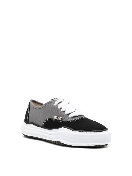  메종 미하라 야스히로 베이커 OG솔 바이컬러 캔버스 로우탑 스니커즈 A13FW738BLKGRY Black - MAISON MIHARA YASUHIRO
