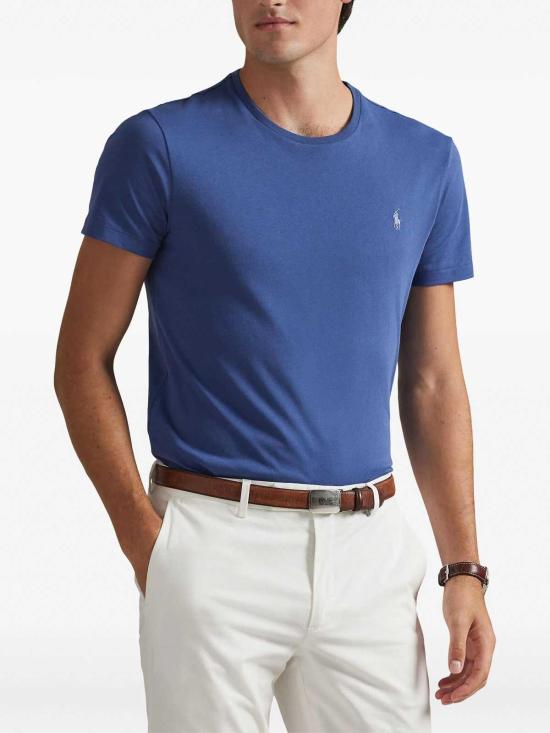 26SS 폴로 랄프로렌 포니로고 자수 반팔 티셔츠 710671438453 Blue - POLO RALPH LAUREN