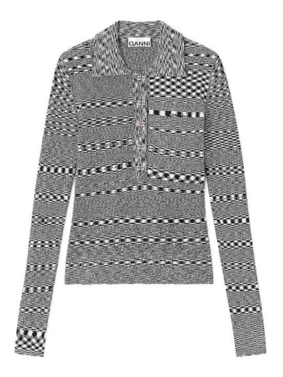 25FW 가니 폴로 티셔츠 K2606099 Grey