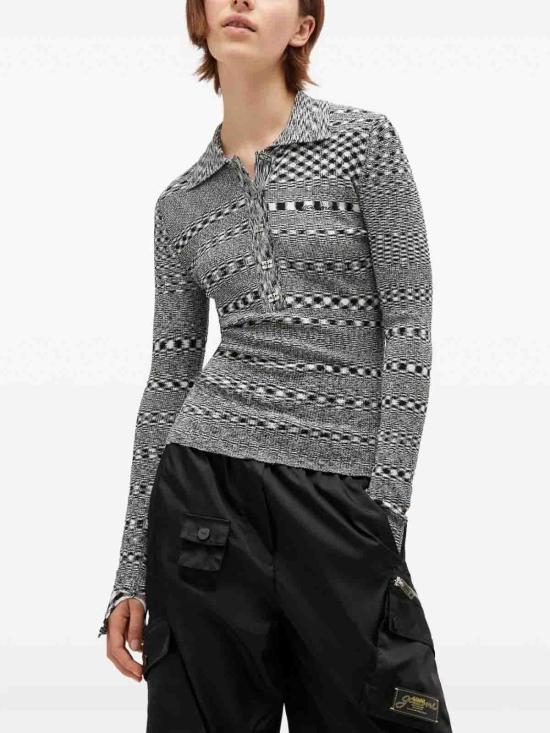 25FW 가니 폴로 티셔츠 K2606099 Grey - GANNI