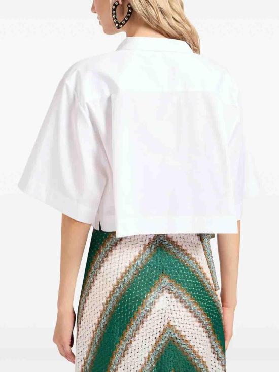 25FW 라 더블제이 폴로 티셔츠 SHI0141COT06401 White - LA DOUBLEJ