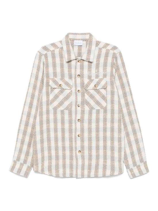  블루스카이인 긴팔 셔츠 BS2304FT004CHK Beige