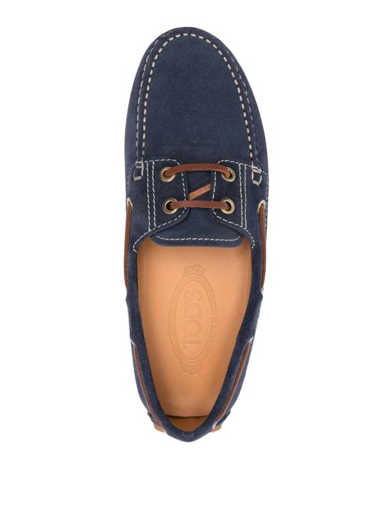 25SS 토즈 보트 고미노 버블 스웨이드 로퍼 XXW52K05300RE0U820 Blue - TODS