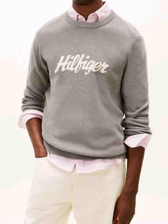 26SS 타미힐피거 긴팔 티셔츠 MW0MW41647P91 Grey - TOMMY HILFIGER