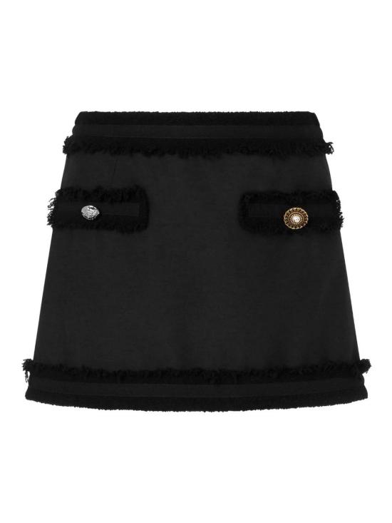 26SS 모스키노 숏 스커트 011305203555 Black